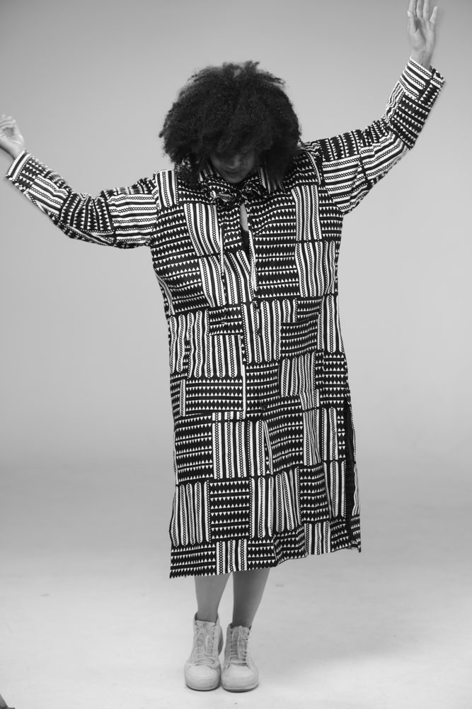 Photo by Haim Bargig Arlene Gould in a patterned dress — Photo by Haim Bargig