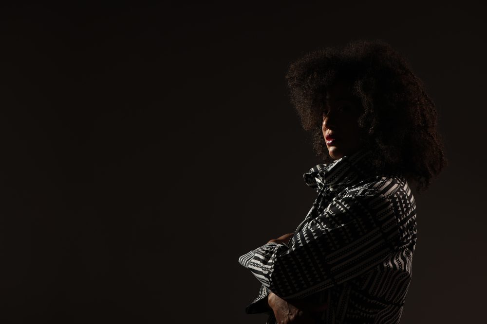 Photo by Haim Bargig Arlene Gould studio silhouette portrait — Photo by Haim Bargig