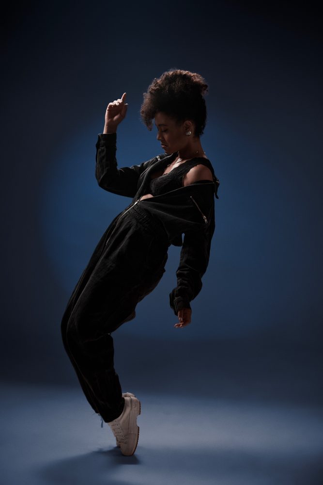 Photo by Haim Bargig Arlene Gould dancing in the studio — Photo by Haim Bargig